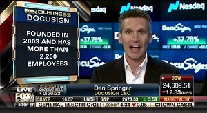 Docusign CEO Dan Springer joined us to talk about his company’s big IPO today | Liz Claman