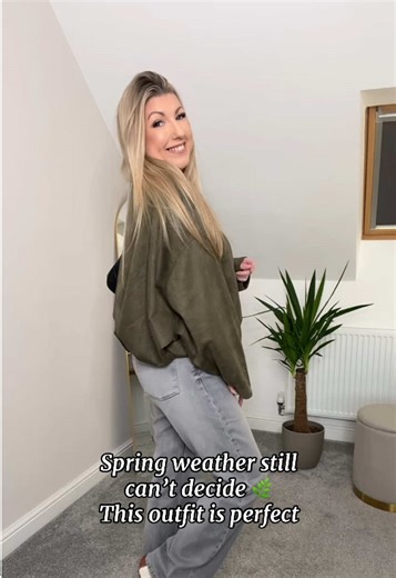 Stylish Spring Outfit for Unpredictable Weather