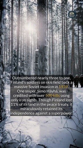 Outnumbered but not outfought, Finnish soldiers on skis held back a superpower in the Winter War. #history #survival #didyouknow #winterwar | Untold Leaks