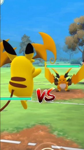 Mega Raichu X vs Y in Pokemon GO.