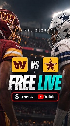 How to Watch Commanders vs Cowboys LIVE for FREE | NFL 2026 #nfl