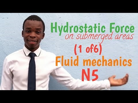 Hydrostatic force on submerged areas (1 of6) Fluid mechanics N6