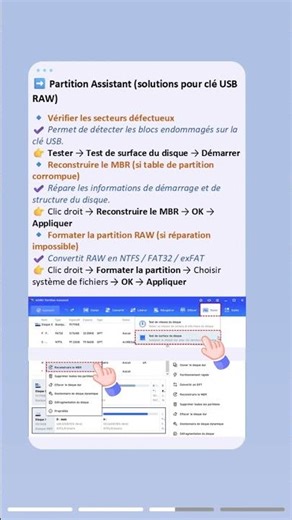 3 solutions pour réparer la clé USB au format RAW