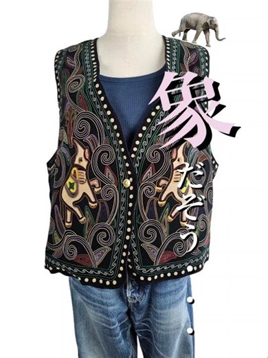 象だぞう│1990s Vintage Vest #shorts