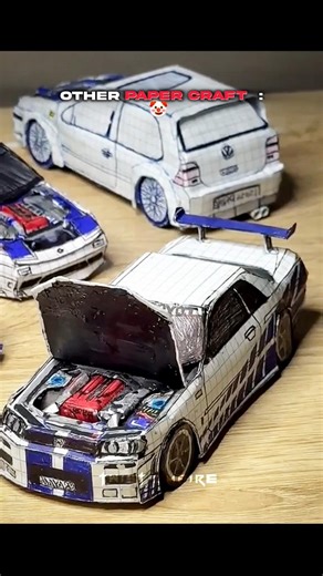 Others paper crafts Vs This one☠️ #shorts