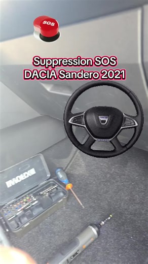 Suppresion S.O.S DACIA SANDERO 2021 #google #fyp #VIRAL #pourtoi #sos