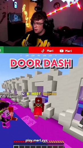 FALL GUYS Mini-Game in MINECRAFT: Door Dash Challenge