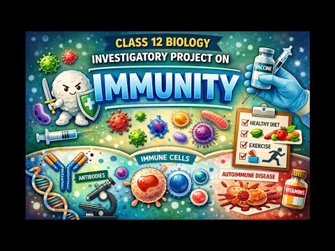 CBSE Class 12 Biology Project Flip Through | Immunity + DIY Antibody Model 🧬🩺✨