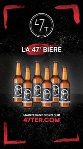 Un rêve se réalise enfin... on sort notre propre bière : la 47 BIÈRE 🍻 une bière blonde légère qui va remplacer toutes les autres et qui va vous donner envie de refaire d’énorme quinte entre amis (après covid Biensur😇) on vous embrasse fort on espère qu’elle va vous plaire 🤟🏻🤟🏻🤟🏻🔥 47ter.com | 47 Ter