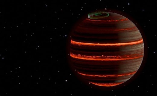 SIMP-0136: Researchers find auroras on cosmic loner
