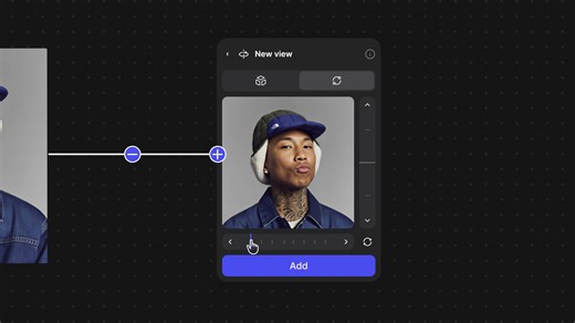 @vizcom_ on Instagram: "See it from every angle 👀📸 Free View is here, our new camera controls in Modify. Dial in rotation + tilt and generate up to 24 perspectives for less guesswork and better views."