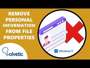 Remove Personal Information from File Properties ✔️ Properties or Word