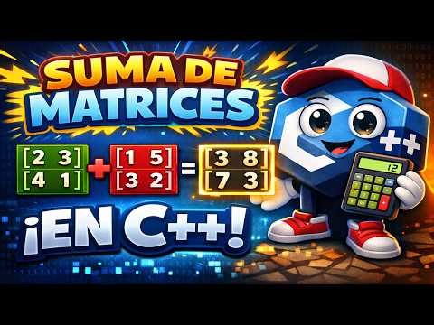 Curso de C++ || Suma de matrices C++ código completo