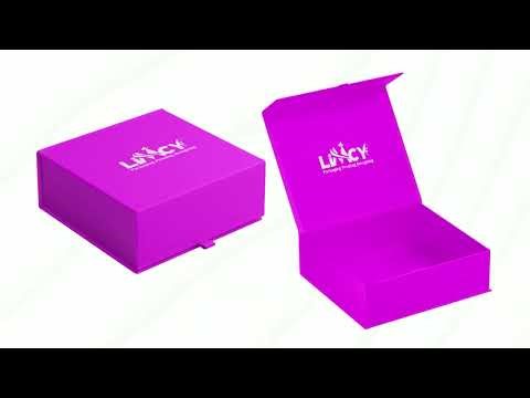 Magenta Color Magnetic Luxury Gift Boxes