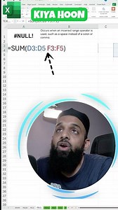 How to Fix #NULL! Error in Excel | Excel Formula Error Solution | Excel Tips & Tricks | Techdreamer