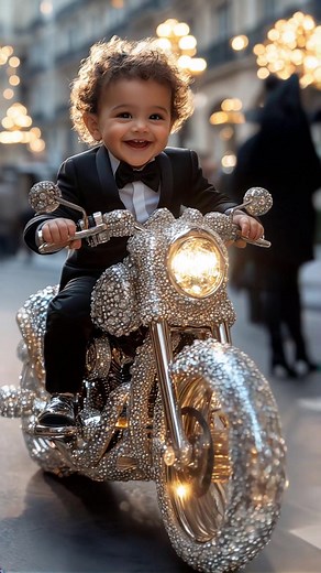 Baby Moto Fashion Show #cute #fashion #baby #AI #runway #fyp #viral #赤ちゃん#かわいい #kawaii #베이비패션쇼#fashionshow #catwalk#moto