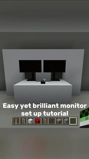 Minecraft Monitor set up tutorial #shorts #minecraft