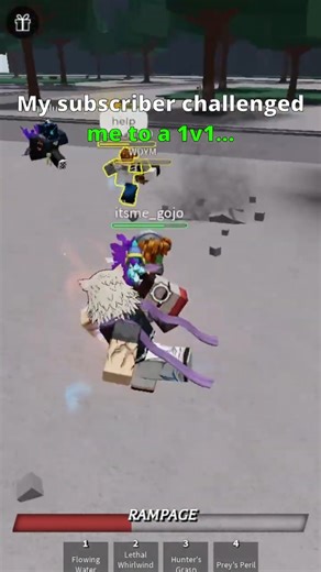 Wait for it… he actually said this 💀 #roblox #thestrongestbattlegrounds #shorts