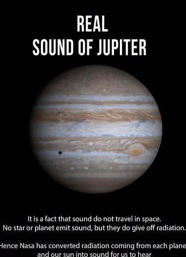 Real Sound of Jupiter #Nasa #planets #spacex #Jupiter #space