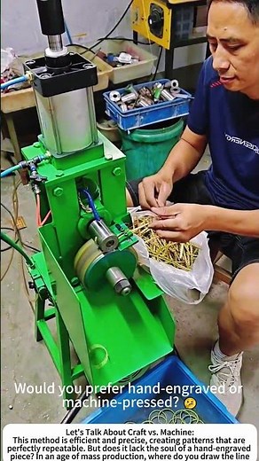 Imprinting Elegance: Machine-Pressing a Gold Bracelet 🏅