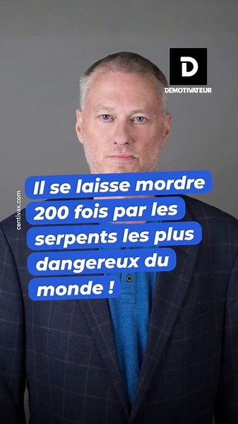 Il se laisse mordre 200 fois par les serpents les plus dangereux du monde !