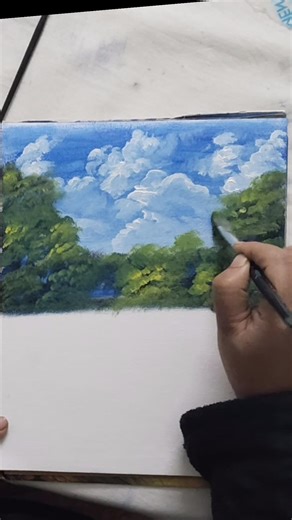Art of Landscape | Beautiful Nature Scenery Drawing Step by Step 🎨🌿