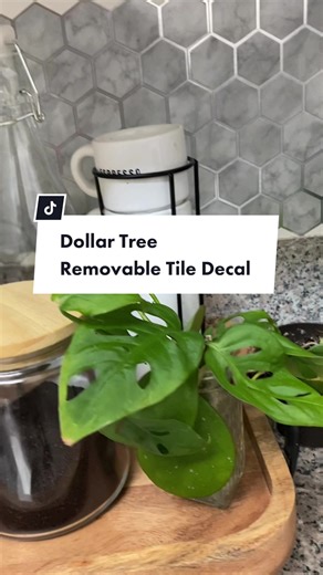 Dollar Tree Peel & Stick Tile: Budget Backsplash Makeover
