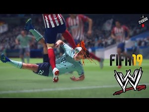 FIFA OR WWE ! FIFA 19 WRESTLING FAILS WITH WWE COMMENTARY!