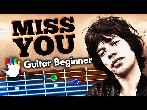 Miss You Guitar Lessons for Beginner The Rolling Stones Tutorial | How To Play Chords