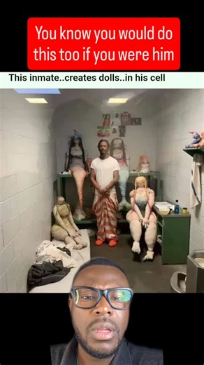 Ebeebiebby Mission Specialist on Instagram: "He used to get bullied. Now no one dares. When I sat across from the man everyone online calls “the inmate who makes dolls in his cell,” I didn’t expect intensity like that. He spoke softly — but with that quiet certainty you only hear from people who’ve spent too long alone. The dolls are made from whatever he can find: toothpaste caps, torn thread, bits of packaging. Each one is a face he remembers, a memory that won’t leave. He told me, “I started