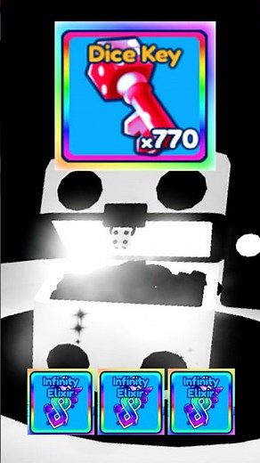 800 Keys on Dice Chest in Bubble Gum Simulator Infinity #bubblegumsimulatorinfinity #bgsi