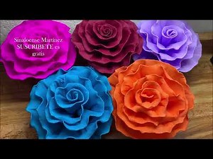 Crepe paper flowers for Mother's Day and Teacher's Day. Easy.