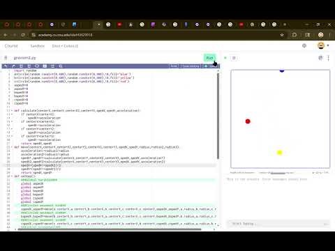 Coding in CMU graphics