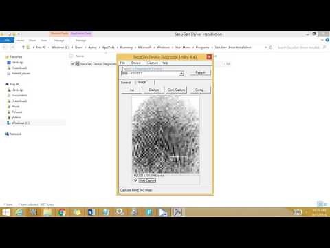 Fingerprint Capture using Secugen Hamster Plus