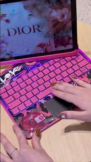 iFaceMall & Tiaota Transparent Pink Magic Keyboard with Backlight