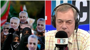 Nigel Farage clashes with Iranian professor who calls the UK "abnormal" | LBC