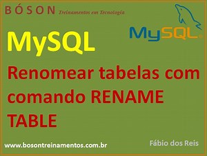 MySQL - Renomear tabelas com RENAME TABLE