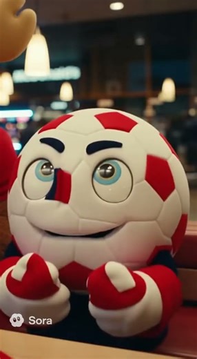 World Cup 2026 mascots at McDonald’s after the final that we eat 20 McFlurry maple cries tears