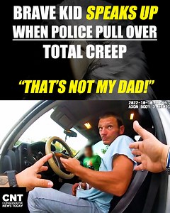 Brave kid SPEAKS UP when police pull over total creep: "That's not my dad!!" | PolitiBrawl