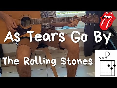 As Tears Go By - The Rolling Stones - Easy to Play Acoustic Guitar (Chords and Lyrics) - Visual Tuto