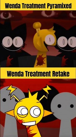 Incredibox Sprunki Wenda Treatment - pyramixed vs retake