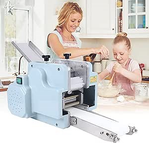 Automatic Dumpling Wrapper Maker, Commercial Dumpling Press Maker Pasta Machine, Dumpling Skin Wonton Dough Processing Tool for Restaurant Kitchen Household, 110V, 50 Pcs/Min,3.14" (80 mm) Mold