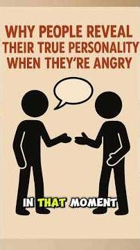 Why People Reveal Their True Personality When They're Angry | Psychology Facts