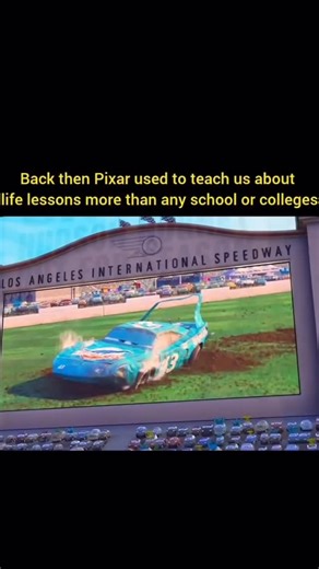 CineClipsCentral on Instagram: "Cars (2006) — The Moment That Defined Lightning McQueen 🏁❤️ Cars isn’t just about speed. It’s about legacy, heart, and the courage to do what’s right. In the film’s unforgettable finale, Lightning McQueen is on the brink of winning the biggest race of his life. The trophy is within reach. History is waiting. And then he stops. Instead of chasing glory, he helps The King cross the finish line—refusing to let a legend end his career in pain, just as Doc Hudson once