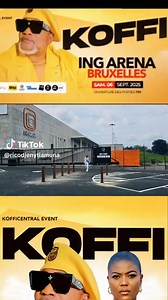 En route pour l’ ING ARENA, pour un show inédit de Koffi OLOMIDE, le 06 septembre 2025, à Bruxelles, 🎫 Les billets sont disponibles 👇 https://concert-koffiolomide-ingarena.ticketlive.be/tracker?tracker_code=PA36CF | Sandra Kazadi lisasi ya suka