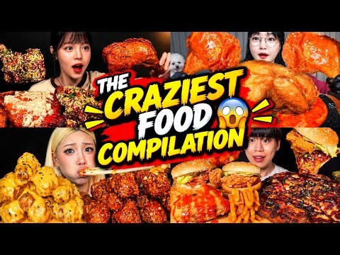 BEST KOREAN FOOD MUKBANG COMPILATION | SPICY CHICKEN, CRISPY FOOD, BURGERS & GIANT MEALS ASMR VIDEOS