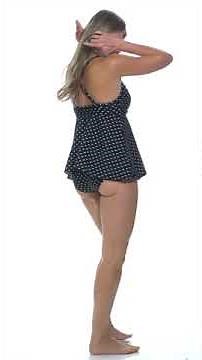 ClubSwim Glamour Polka Dot Twist Underwire Flyaway Tankini Top | SwimOutlet.com