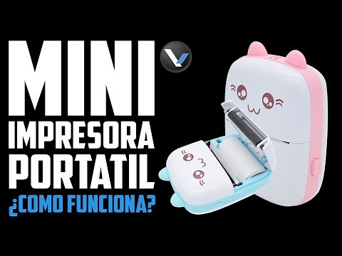 🟢🖨️Mini portable thermal printer: How does it work? | Tutorial