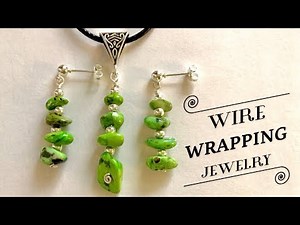 Beads Jewelry Making | Wire Wrapping Jewelry Tutorial | Wire Earrings Tutorial | Wire Beaded Pendant