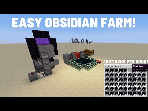 How To Make An Obsidian Farm! (Minecraft Java 1.20 +)